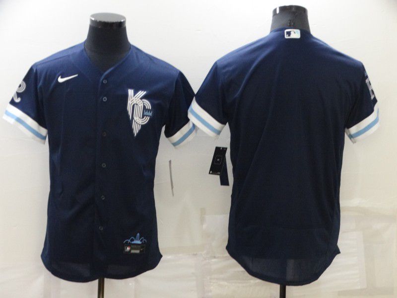 Men Kansas City Royals Blank Blue City Edition Elite Nike 2022 MLB Jersey->kansas city royals->MLB Jersey